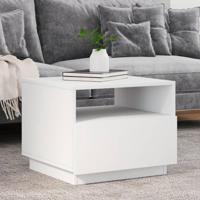 Salontafel met LED-verlichting 50x49x40 cm wit - thumbnail