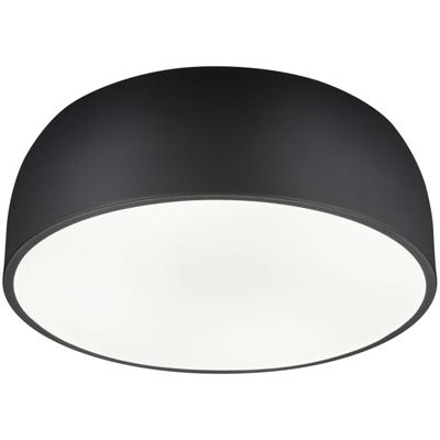 LED Plafondlamp - Plafondverlichting - Trion Barnon - E27 Fitting - 4-lichts - Rond - Mat Zwart - Aluminium