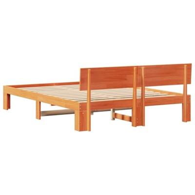Bedframe Wasbruin 160 x 200 cm Massief grenenhout