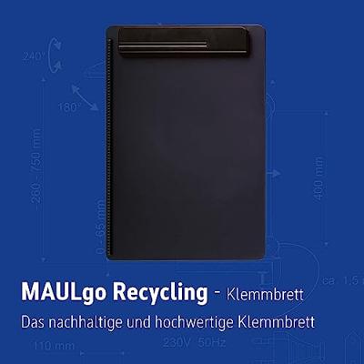 MAUL klemplaat Go ECO A4 staand met penhouder, 85% gerecycled kunststof zwart
