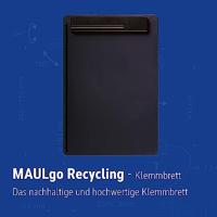 MAUL klemplaat Go ECO A4 staand met penhouder, 85% gerecycled kunststof zwart - thumbnail