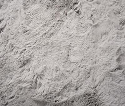 Tapeso Vierkant hoogpolig vloerkleed - Comfy plus - lichtgrijs -