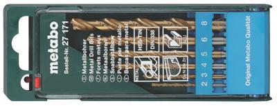 Metabo 627171000 Metaal-spiraalboorset 6-delig 2 mm, 3 mm, 4 mm, 5 mm, 6 mm, 8 mm 1 stuk(s) Metabo 627171000 Metaal-spiraalboorset 6-delig 2 mm, 3 mm, 4 mm, 5 mm, 6 mm, 8 mm 1 stuk(s)