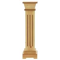 VidaXL Plantenstandaard klassieke zuil vierkant 17x17x66 cm mdf hout - thumbnail
