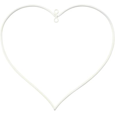 Creativ Company Metalen draadvorm, afm 13x13 cm, dikte 2,5 mm, wit, 10 stuk/ 1 doos