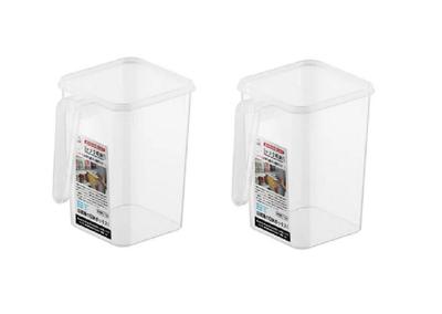 Koelkast opbergdoos met handvat voor fruit groenten Set van 2