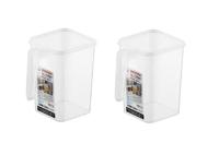 Koelkast opbergdoos met handvat voor fruit groenten Set van 2 - thumbnail