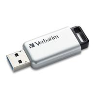 USB stick Verbatim Secure Pro Zwart Zwart/Gris 64 GB - thumbnail