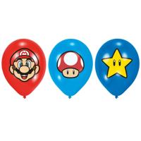 Ballonnen Super Mario full color - thumbnail