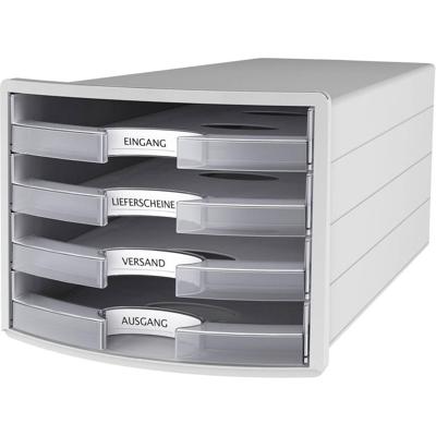 HAN IMPULS 2.0 1013-63 Ladebox Lichtgrijs DIN A4, DIN C4 Aantal lades: 4