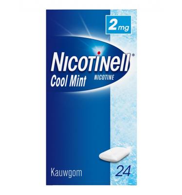 Nicotinell Kauwgom cool mint 2mg 24 Stuks