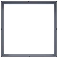 Plantenbak 100x100x30 cm staal antracietkleurig - thumbnail