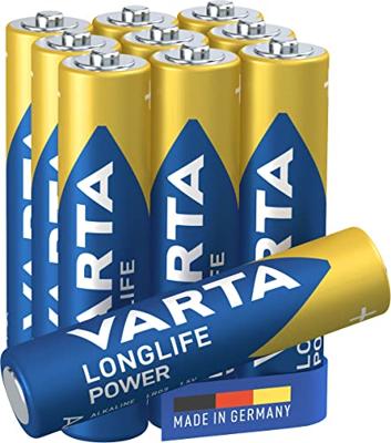 Varta Batterij longlife alkaline aaa-batterijen (p10) - thumbnail