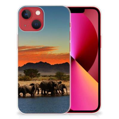 Apple iPhone 13 | TPU Hoesje | Olifanten Apple iPhone 13 | TPU Hoesje | Olifanten