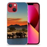 Apple iPhone 13 | TPU Hoesje | Olifanten - thumbnail