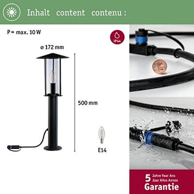 Paulmann Poller Classic 94322 Verlichtingssysteem Plug&Shine 2 W Antraciet