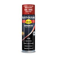 Rust-Oleum Hard Hat Advanced grondlaag en deklaag RAL3000 vuurrood 500ml - thumbnail