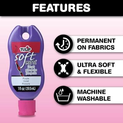 Tulip • zachte textielverf 29,5ml rainbow 10st.
