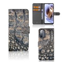 Motorola Moto G31 | G41 | Telefoonhoesje | Met pasjeshouder | Krokodillenprint - thumbnail