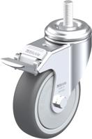 Blickle LKRA-PATH 101KF-FI-GS12 Zwenkwiel met rem Wieldiameter: 100 mm Draagvermogen (max.): 120 kg 1 stuk(s) - thumbnail