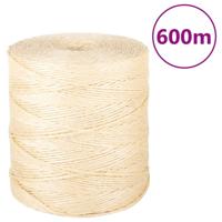 VidaXL Touw 2 mm 600 m 100% sisal - thumbnail