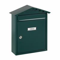 Brievenbus Arregui Groen Staal 30 x 11 x 36 cm - thumbnail