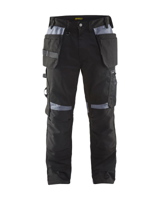 Blåkläder Werkbroek met spijkerzakken 15551860 | Zwart/Grijs | Maat D108 - 7330509591086 - thumbnail