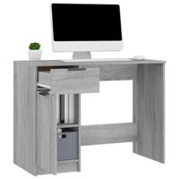 Bureau 100x50x75 cm bewerkt hout grijs sonoma eikenkleurig - thumbnail