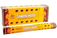 Sarathi Tulasi Sandalwood wierook omdoos met zes kleinere pakjes - thumbnail