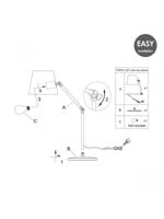 Besselink licht F592055-00 tafellamp E27 LED Bruin - thumbnail