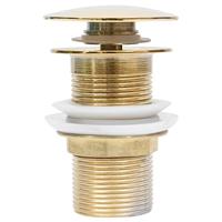 VidaXL Afvoer pop-up zonder overloop 6,4x6,4x9,1 cm goudkleurig - thumbnail