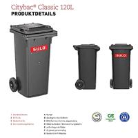 SULO 9000466116 Prullenbak 120 l Kunststof (l x b x h) 480 x 555 x 945 mm Groen 1 stuk(s) - thumbnail