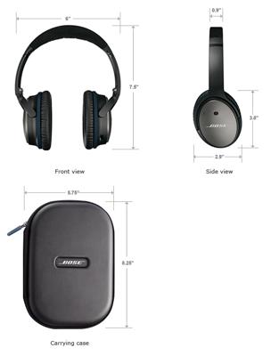 Bose QuietComfort 25 Acoustic Noise Cancelling koptelefoon (geschikt voor Apple-apparaten) Triple black voor Apple - zwart
