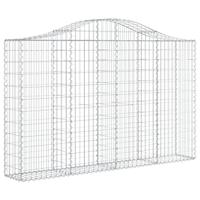 VidaXL Schanskorf gewelfd 200x30x120/140 cm gegalvaniseerd ijzer - thumbnail