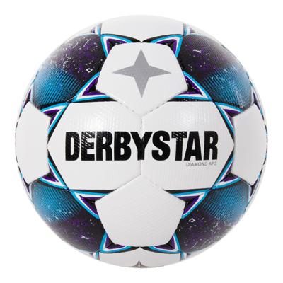 Derbystar Diamond II Voetbal Maat 5 Wit Blauw Paars
