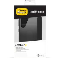 Otterbox React Series Folio Booklet Samsung Galaxy S25 Transparant, Zwart Inductieve lading - thumbnail