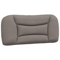 Bed met matras stof taupe 90x190 cm - thumbnail