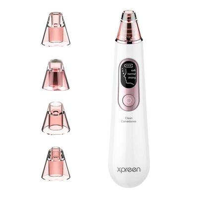 Xpreen oplaadbare porie Cleanser Home Facial schoonheid apparaat met LED scherm & 4 sondes
