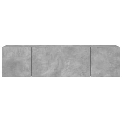 Tv-meubels 2 st wandgemonteerd 80x30x41 cm betongrijs