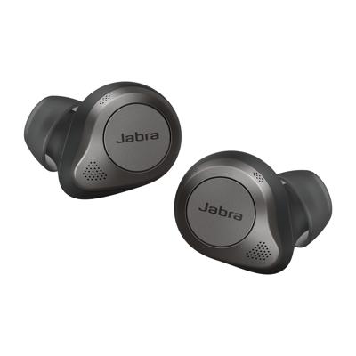 Jabra Elite 85t True Wireless Earbuds - Jabra Advanced Active Noise Cancellation with Long Battery Life and Powerful Speakers - Wireless Charging Case - Titanium Black