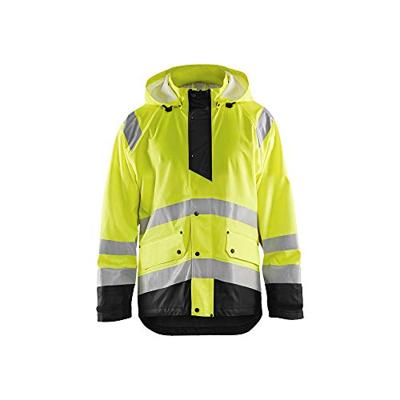Blåkläder Regenjas High-Vis LEVEL 1 43232000 | High-Vis Geel/Zwart | Maat 3XL - 7330509656198 Blåkläder Regenjas High-Vis LEVEL 1 43232000 | High-Vis Geel/Zwart | Maat 3XL - 7330509656198