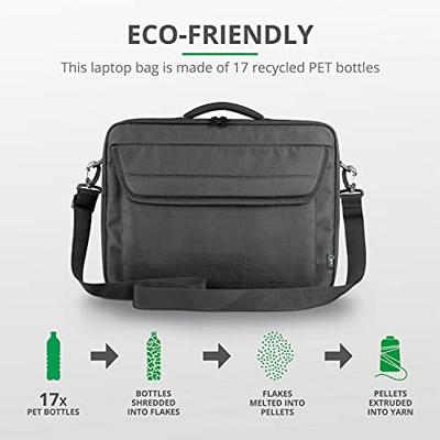 Trust Atlanta Laptop Bag for 15.6" laptops ECO Laptop tas Zwart - thumbnail