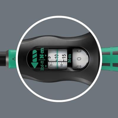 Wera Click-Torque Lock A 6 05075691001 Momentsleutel Met omschakelbare ratel 1/4 (6.3 mm) 2.5 - 25 Nm