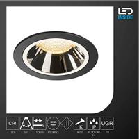 SLV 1003945 NUMINOS L LED-inbouwlamp LED vast ingebouwd 25.41 W Zwart - thumbnail