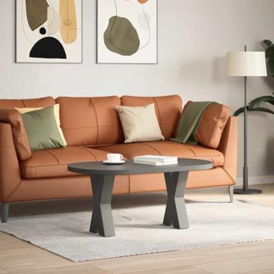 Salontafelpoten 2 st X-vormig 28x(42-43) cm staal antraciet