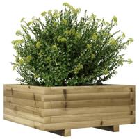Plantenbak 60x60x26,5 cm gempregneerd grenenhout - thumbnail