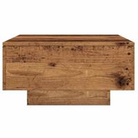 Salontafel 90x60x31 cm bewerkt hout oud houtkleurig - thumbnail