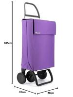 Winkelwagen Rolser jean ln Mauve 43 L - thumbnail