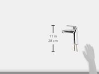 GROHE Eurodisc Cosmopolitan waterbesparende wastafelkraan medium 35mm met temperatuurbegrenzer chroom 23449002 - thumbnail