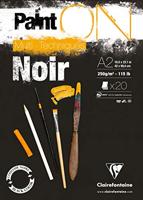 Clairefontaine Painton Mixmedia - Blok - 250 gr - 20 Blad - Zwart - thumbnail